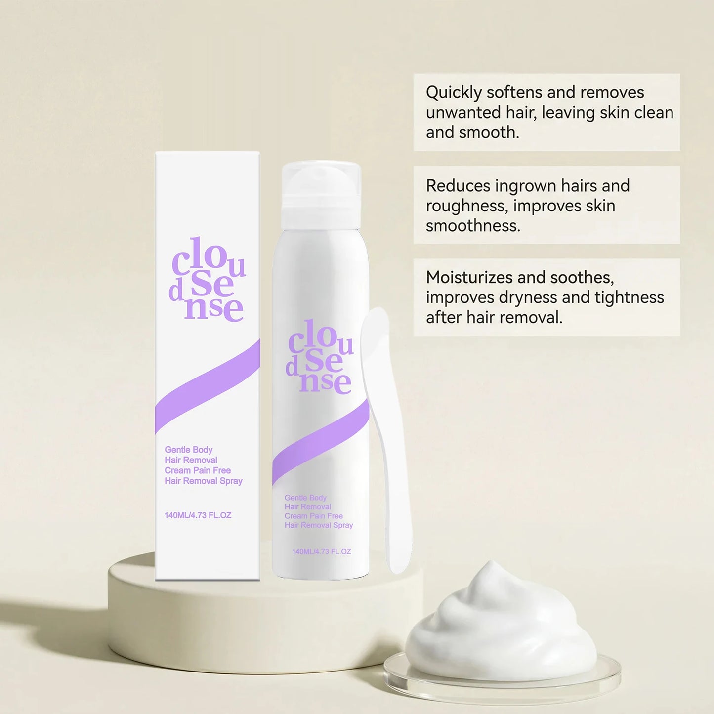 GlattPro Haarentferner Spray Schnell Sanft Effektiv